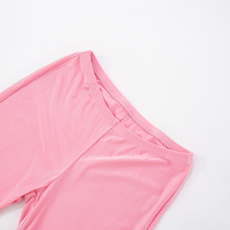 HellaFuzzy Halter Neck Two-Piece Set