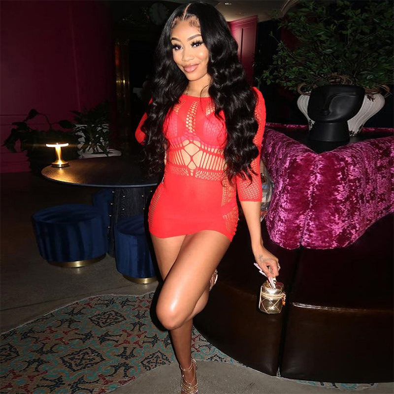 GimmeMore Mesh Bodycon Dress