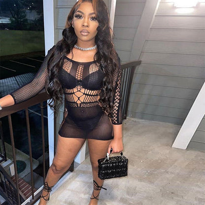 GimmeMore Mesh Bodycon Dress